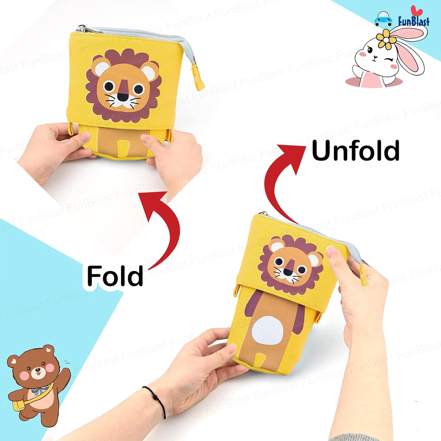 Boba Pop-Up Stationery Organizer for Kids (Lion)