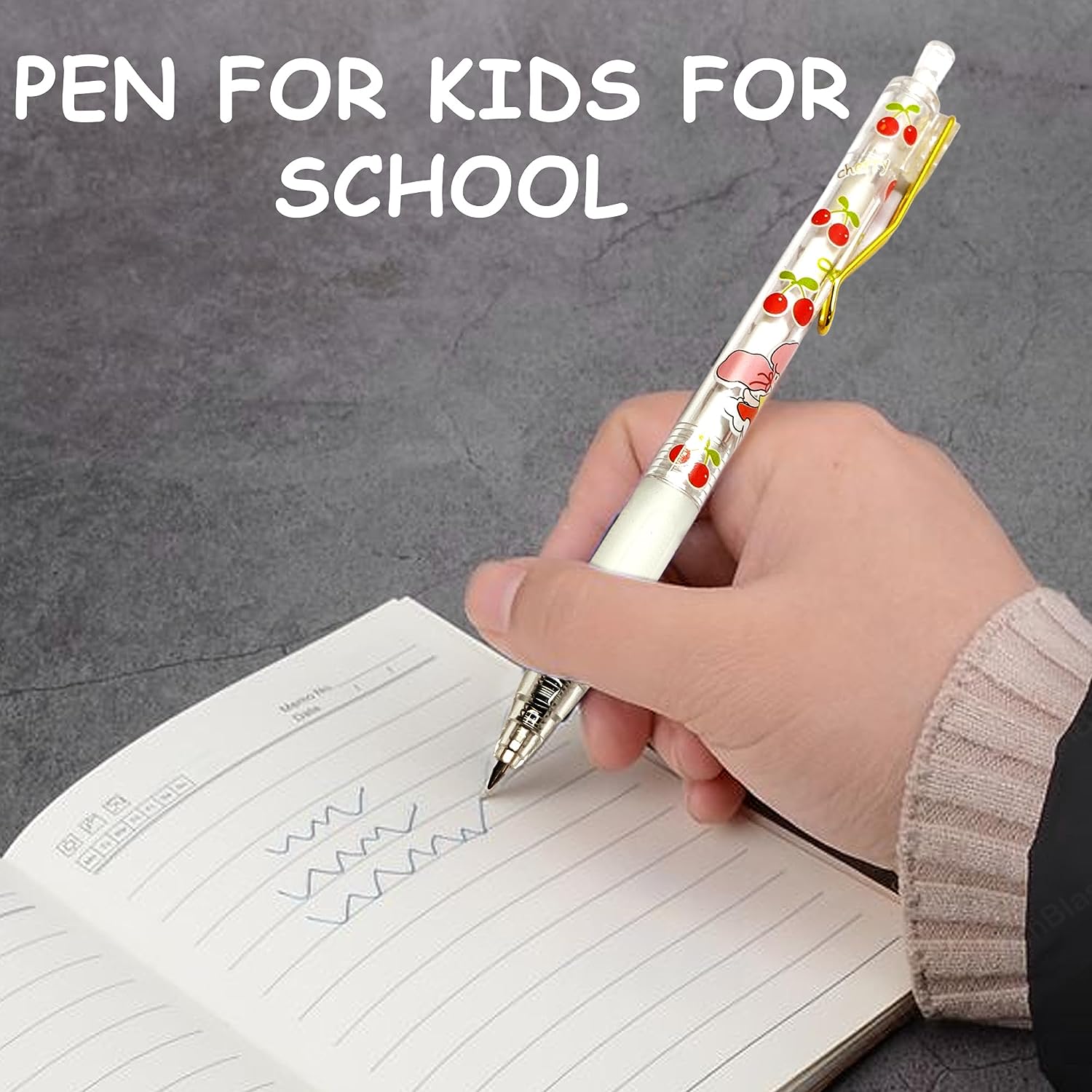 Bunny Pen Set, Gel Pens for School & Office, Aesthetic Pens, Birthday Return Gift, Pen for School & Office, Stationery Items for Kids - Black Ink Gel Pens (Pack of 6)