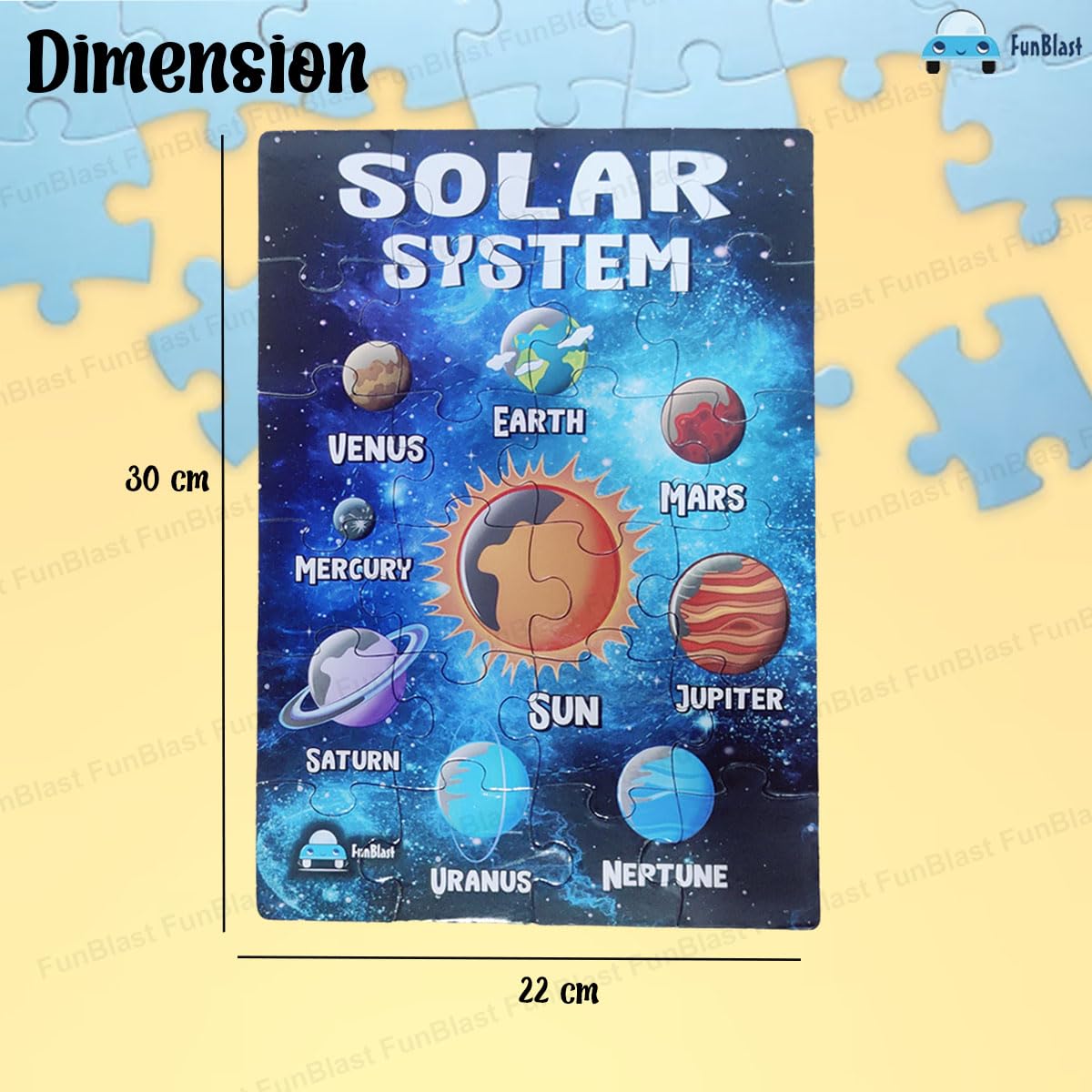 Solar System Jigsaw Puzzle for Kids Jigsaw Puzzle for Kids of Age 4-5 Years (Size 30X22 cm)