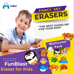 Eraser for Kids - Kawaii Erasers for Kids, School Stationery Set for Kids, Fancy Eraser, Rubber Eraser for Kids Boys Girls, Erasers for Return Gift - 10 Pcs