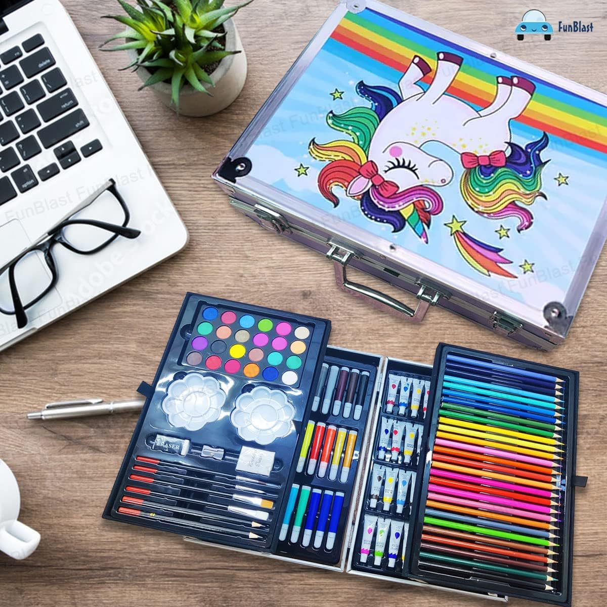 Artist Colour Set Unicorn Color Box With Multiple Coloring Kit, Profes ...