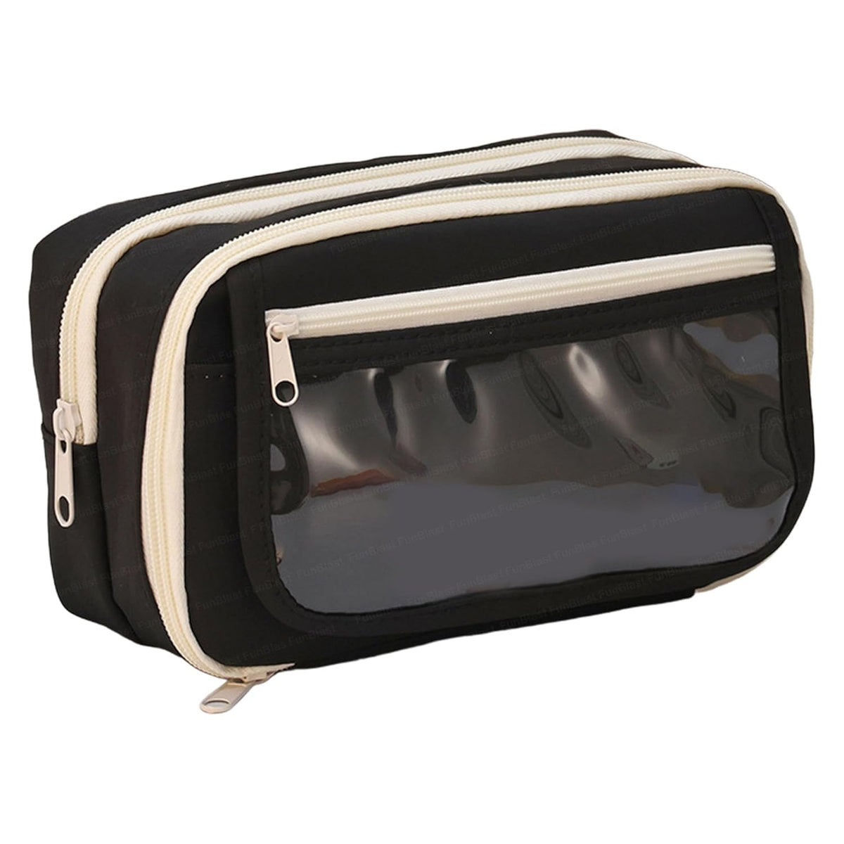 Multipurpose Zipper Stationary Organizer for Kids & Adults (Black)