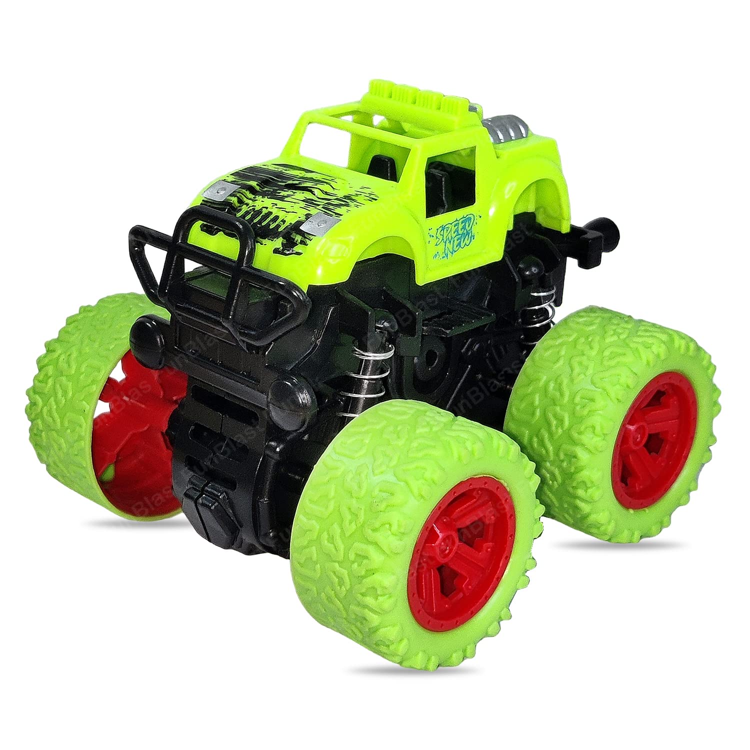 4WD Monster Truck Toys, Push & Go Toy Trucks Friction Power Toys - 4 Wheel Drive Vehicles Toy for Toddler - 1 Pcs