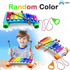 Xylophone for Kids - Pull Along Toys, Musical Xylophone with Wheels for Baby, Musical Instruments for Kids 1 2 3 4 Years Kids, Early Development & Activity Toys for Babies - Random Color