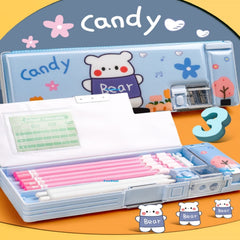 Multifunctional Pencil Box for Kids, Kids Pencil Box for Boys & Girls, Magnetic Pencil Box for Boys, Pop up Pencil Box