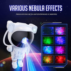 Projector Lamp – Astronaut Galaxy Projector, Remote Control LED Night Lamp for Bedroom, Nebula Galaxy Projector, 360° Rotating Brightness Adjustable Projection Lamp