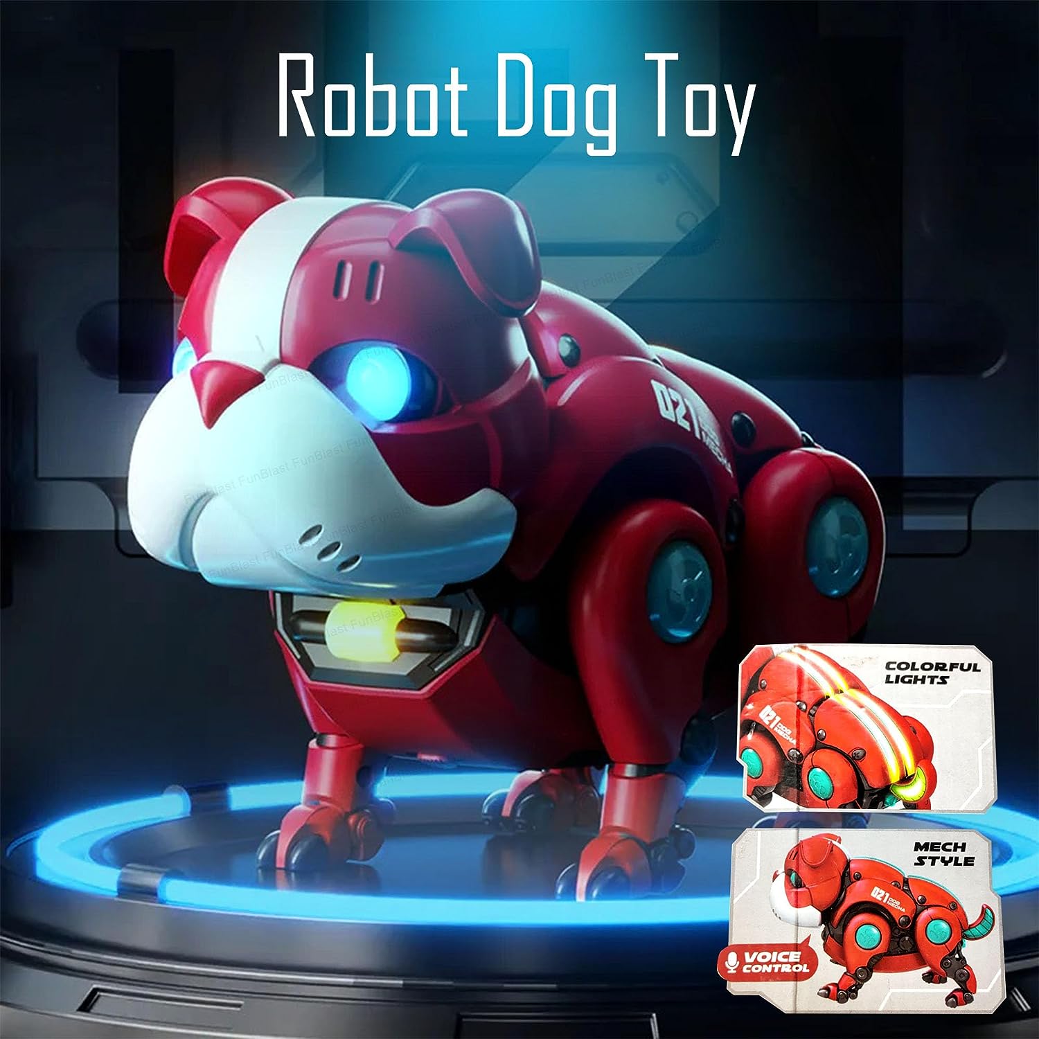 Robot Dog Toy – Musical Dog Robot Toy with Colorful Flashing Lights and Music for Kids Boys Girls, Robot Dog Toy Action Figure, Robot Toys for 3+ Years Old Kids