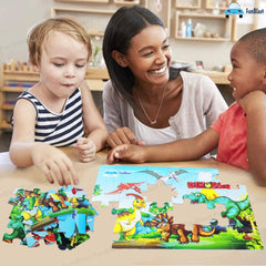 Dinosaur Jigsaw Puzzle for Kids Jigsaw Puzzle for Kids of Age 3-5 Years – 24 Pcs (Size 30X22 cm)