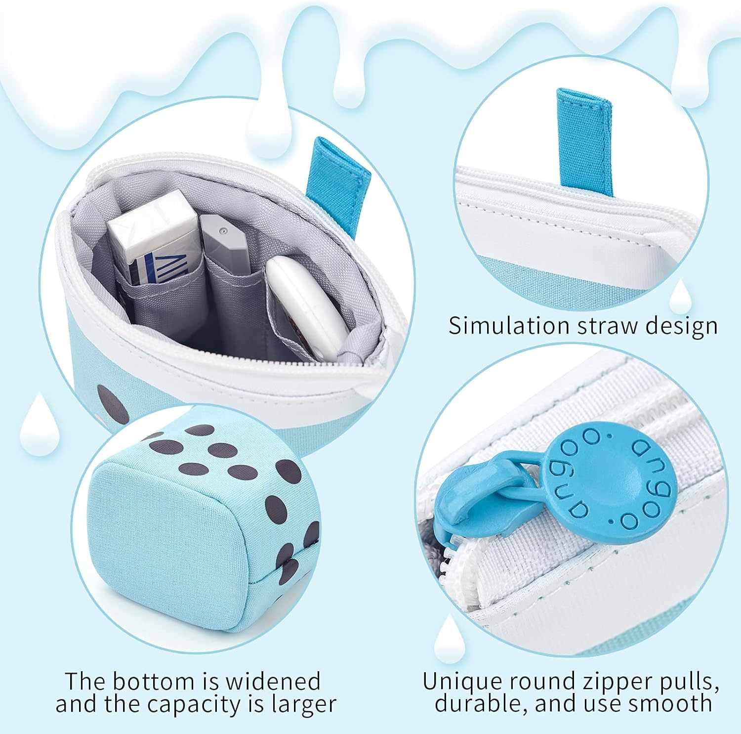Boba Pop-Up Stationery Organizer for Kids (Blue)