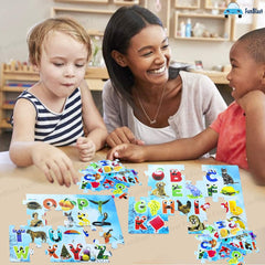 Alphabet Jigsaw Puzzle for Kids Jigsaw Puzzle for Kids of Age 3-5 Years – 48 Pcs (Multicolor, Size 30X22 cm)