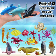 Realistic Sea Animal Toys - 20 Pcs Under Sea World Sea Animal Toys for Kids, Marine Animals Toys, Ocean Creature Toys, Sea Animal Toy Figure for 3+ Years Old Kids