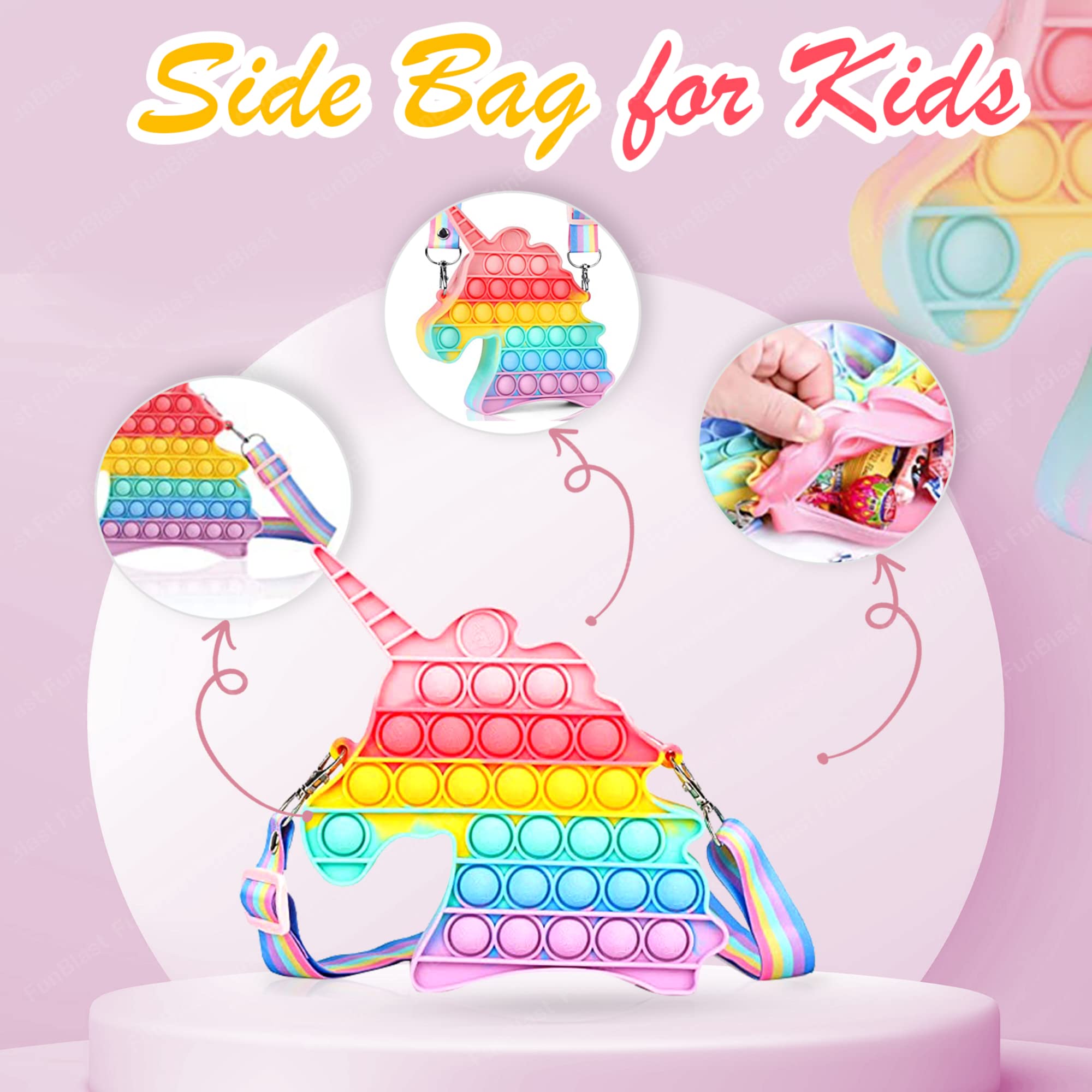 Unicorn Cross Body Shoulder Hand Coin Purse For Kids Sling Bag –  fancydresswale.com