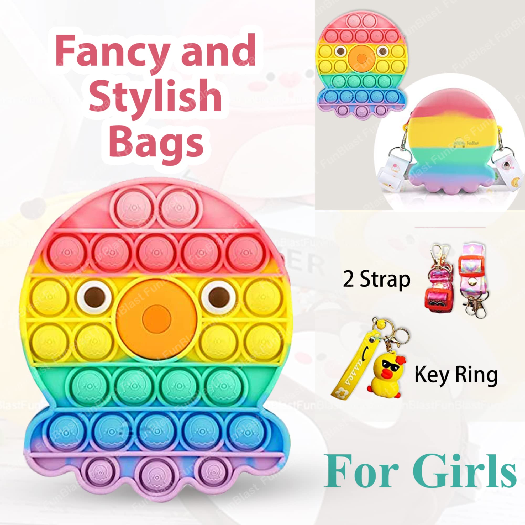 Sling Bag for Girls Crossbody Bag for Kids Sling Bag with Keychain for Girls, Sling Bag for Girls Coin Purse for Girls