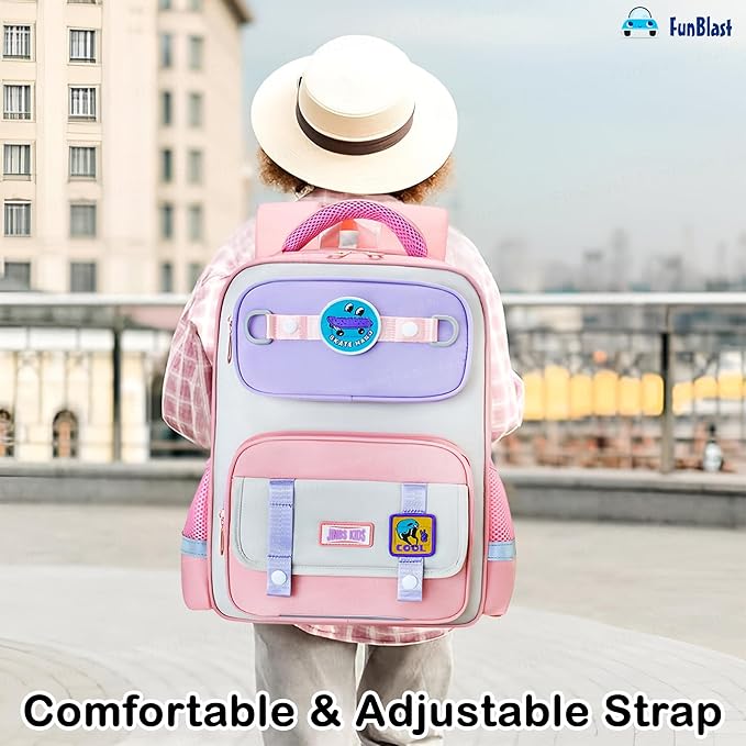 School Backpack for Kids – Durable and Spacious Lightweight School Bag for Girls Kids for 5-7 Year (41 X 30 X 16 Cm)