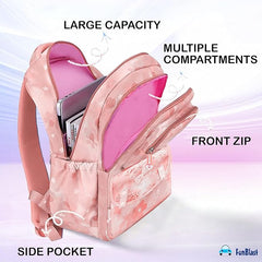 Kawaii School Bag for Girls and kids - Large Capacity Lightweight Casual Backpack for Girls (45 X 30 X 18 Cm)