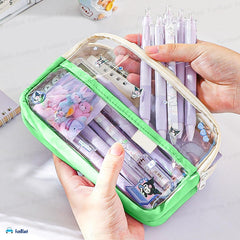 Multiple Compartment Pencil Pouch for Kids (Green)