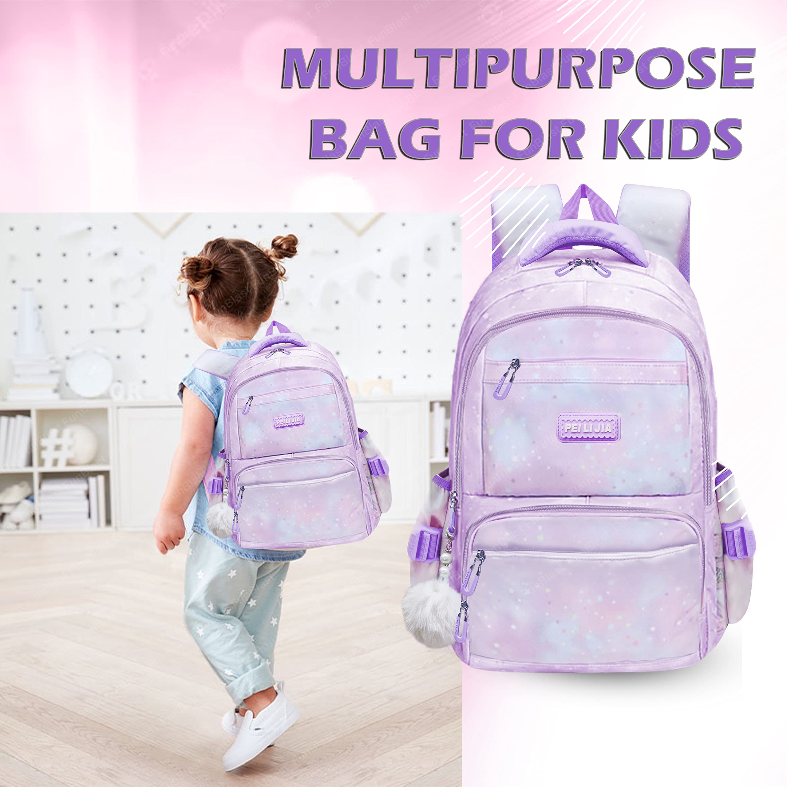 School Bag School Backpack College Backpack Travel Backpack Office Backpack Multipurpose Backpack Picnic Bag for Boys & Girls (46 X 34 X 20 CM)