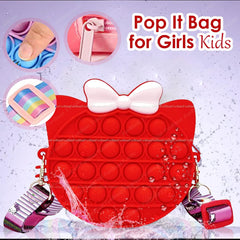 Pop It Sling Bag – Pop It Cross Body Bag for Kids, Pop It Purse for Girls, Birthday Gift for Girls