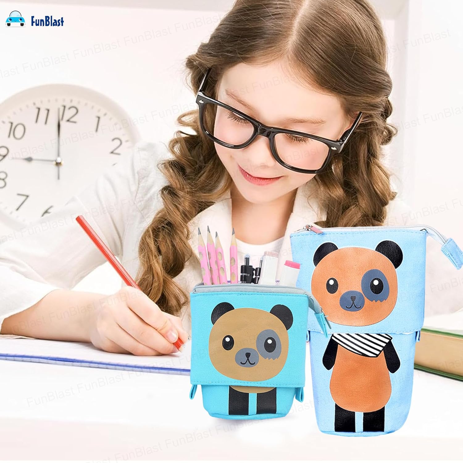 Boba Pop-Up Stationery Organizer for Kids (Bear)