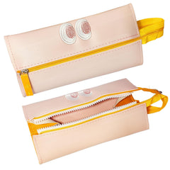 Multipurpose Zipper Pencil Pouch for Kids & College Students (Pink)