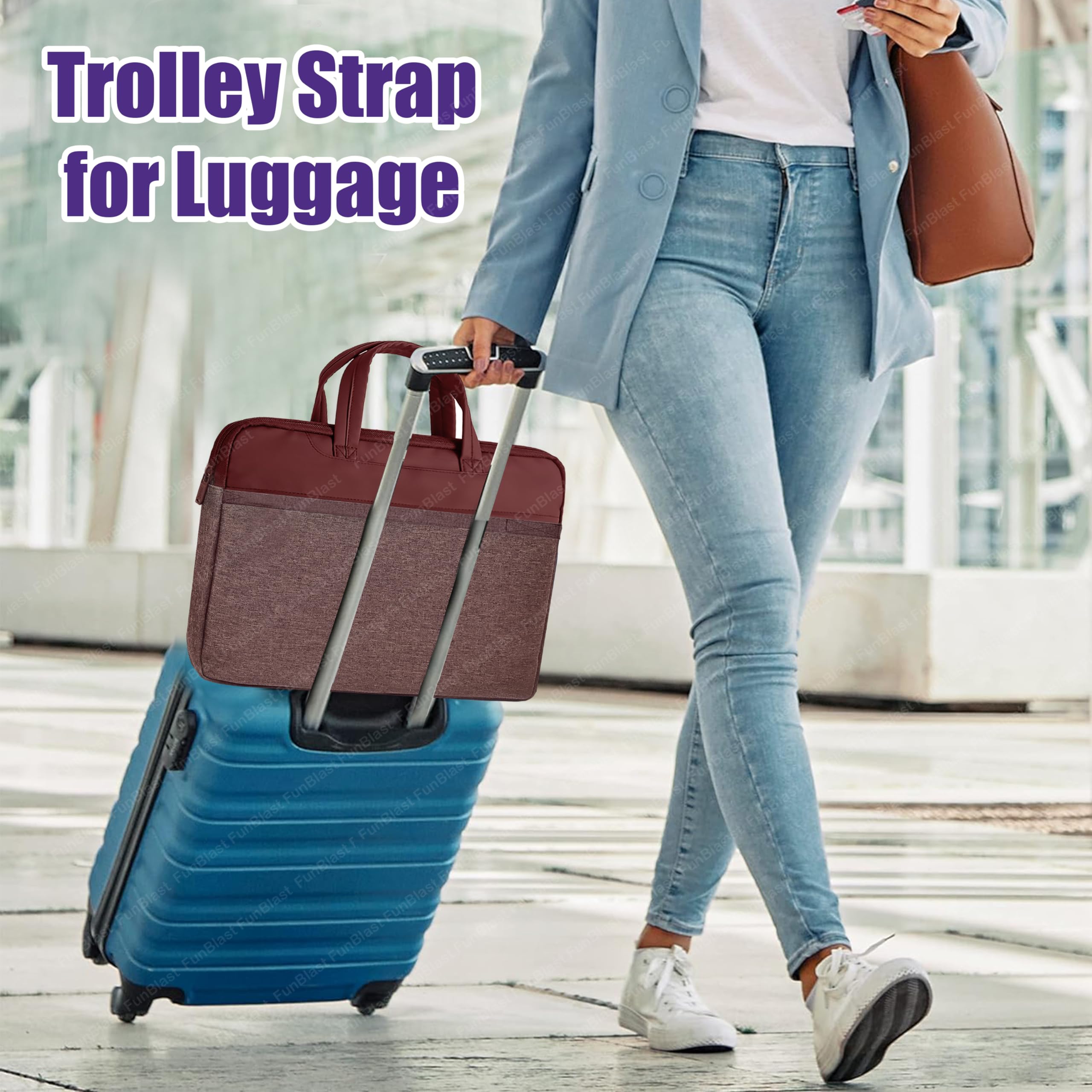 Laptop bag trolley strap hotsell