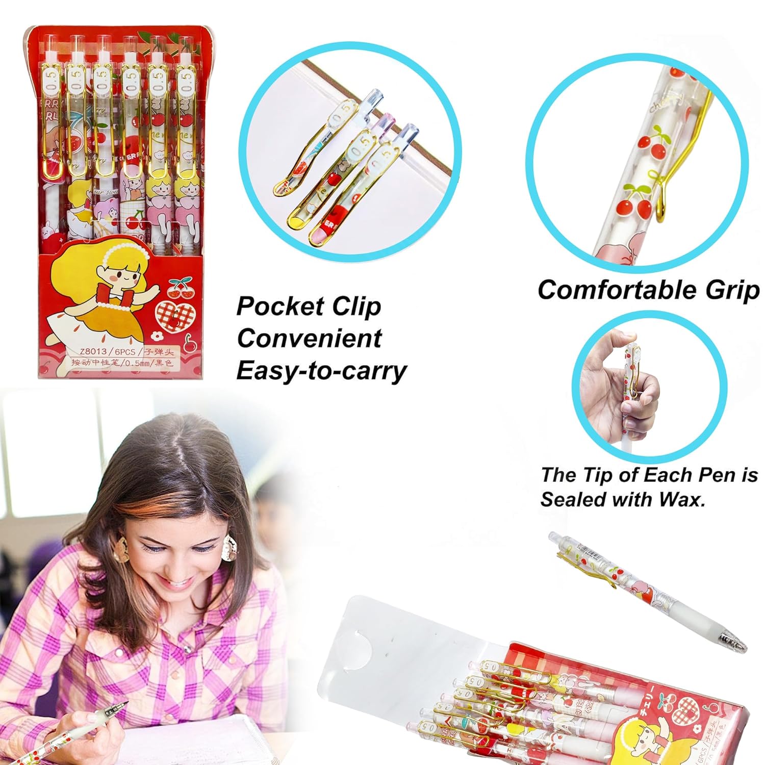 Bunny Pen Set, Gel Pens for School & Office, Aesthetic Pens, Birthday –  FunBlast