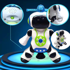 Dancing Robot with Music, Robot for Kids with 3D Flashing Lights, 360 Degree Rotation Toy Robot for Kids