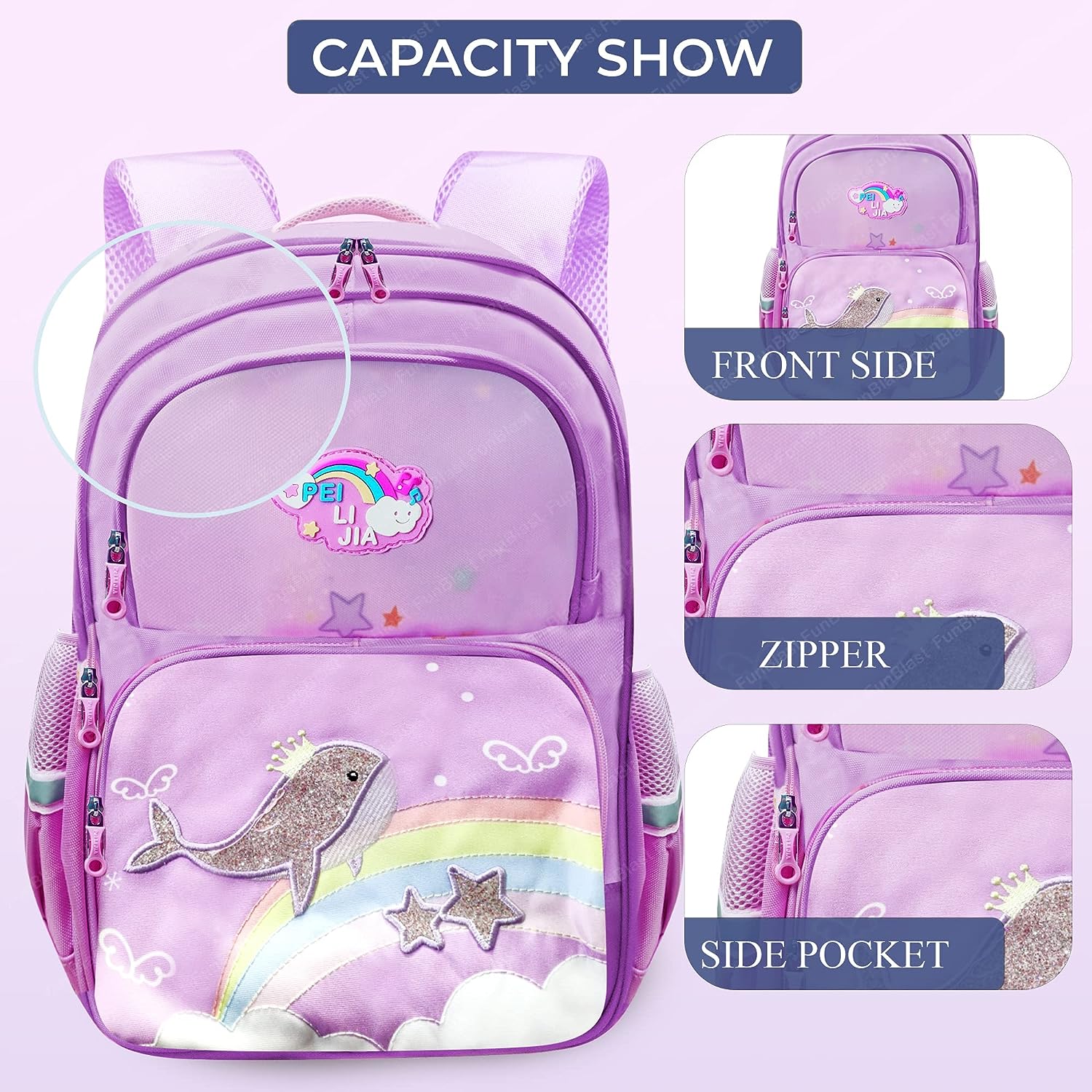 School Bag for Girls - School Backpack, College Backpack, Travel Backpack, Office Bag, Multipurpose Bag for Girls, Casual Bagpack for Teens, Picnic Bag for Girls (39 X 28 X 15 CM)