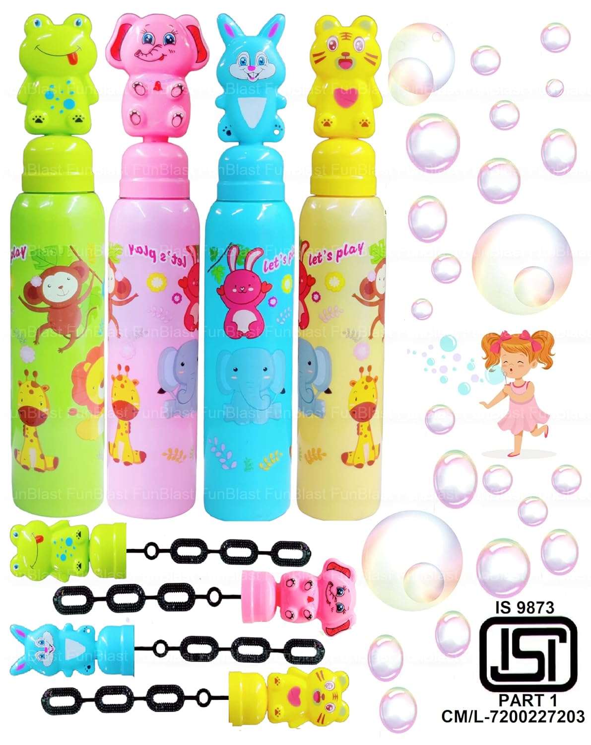 Bubble Blaster Toy for Kids Bubble Blaster Long Stick for Kids Bubble Toy, Bubble Maker for Kids Indoor & Outdoor Toys for Boys and Girls