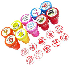 10 Pcs Motivation Stamper for Kids – Plastic Stamper Toys Art & Craft for School Supplies Toys for Kids, Boys & Girls