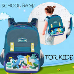 School Bag for Boys - Zoo Animal School Bag for Girls, Travel Backpack, Multipurpose Bag for Boys, Girls, Casual Bag for Teens, Picnic Bag for Children (41 X 29 X 13 CM)