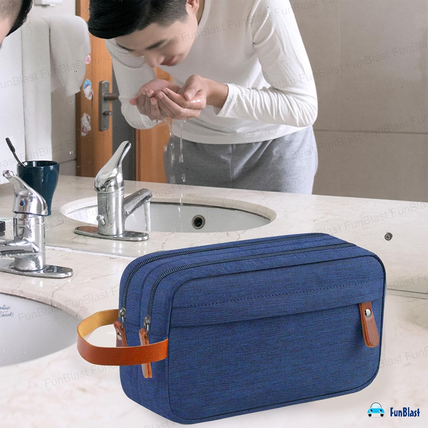 Travel Organizer Pouch for Men & Women (Blue)