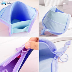 Korean Boba Pop Up Stationery Organizer Pencil Pouch for Kids (Blue)