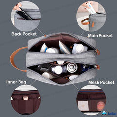 Travel Organizer Pouch for Men & Women (Grey)