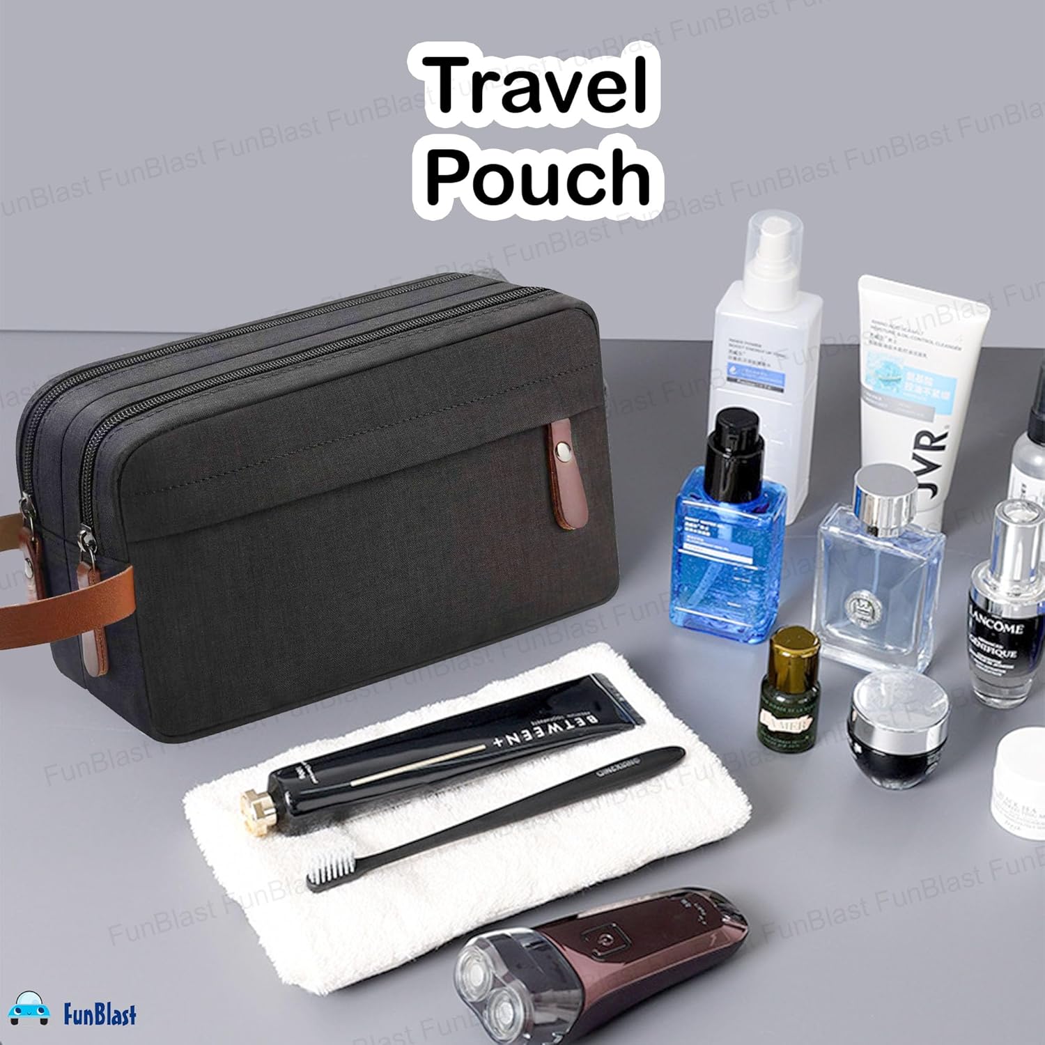Travel Organizer Pouch for Men & Women (Black)