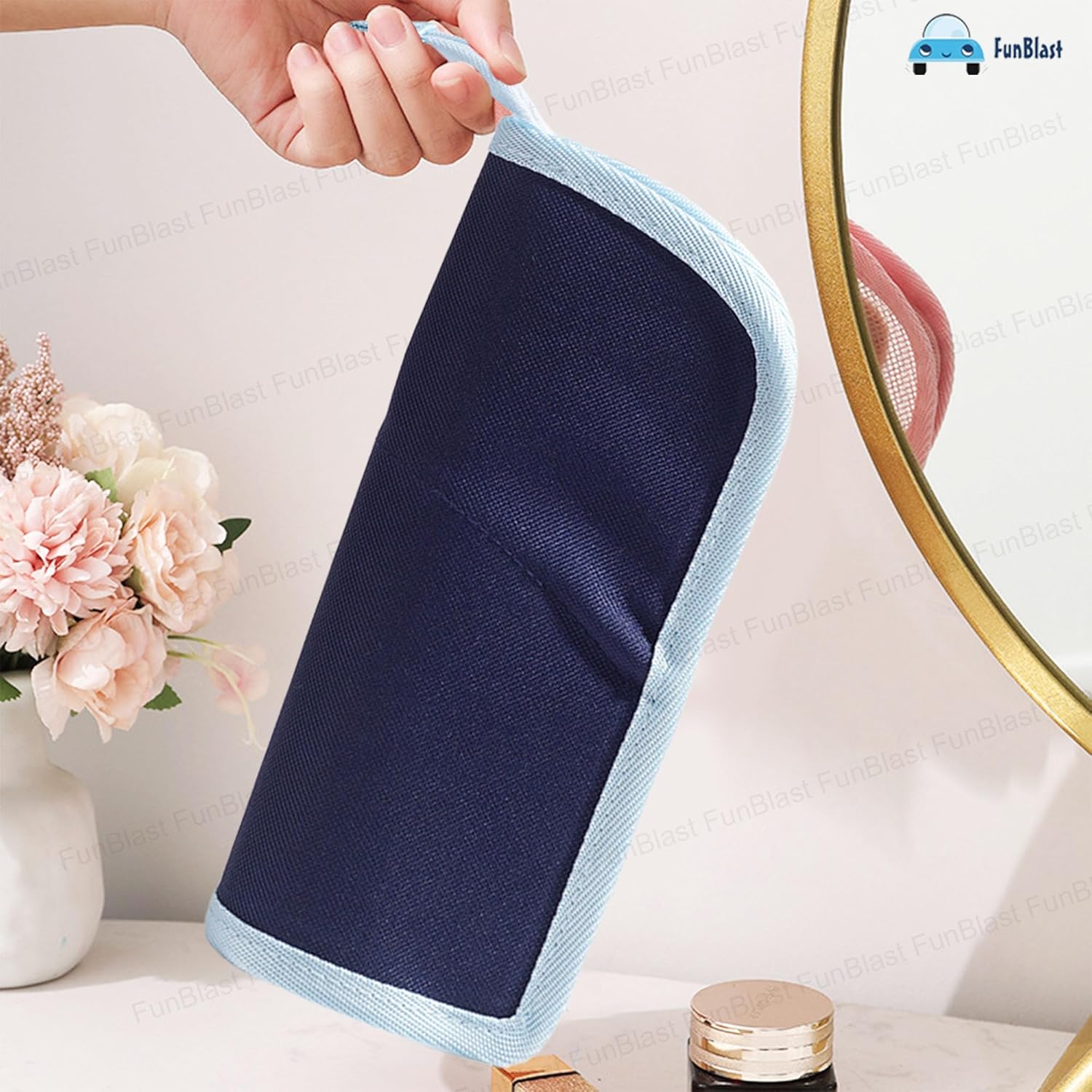 Korean Boba Pop Up Stationery Organizer Pencil Pouch for Kids (Blue)