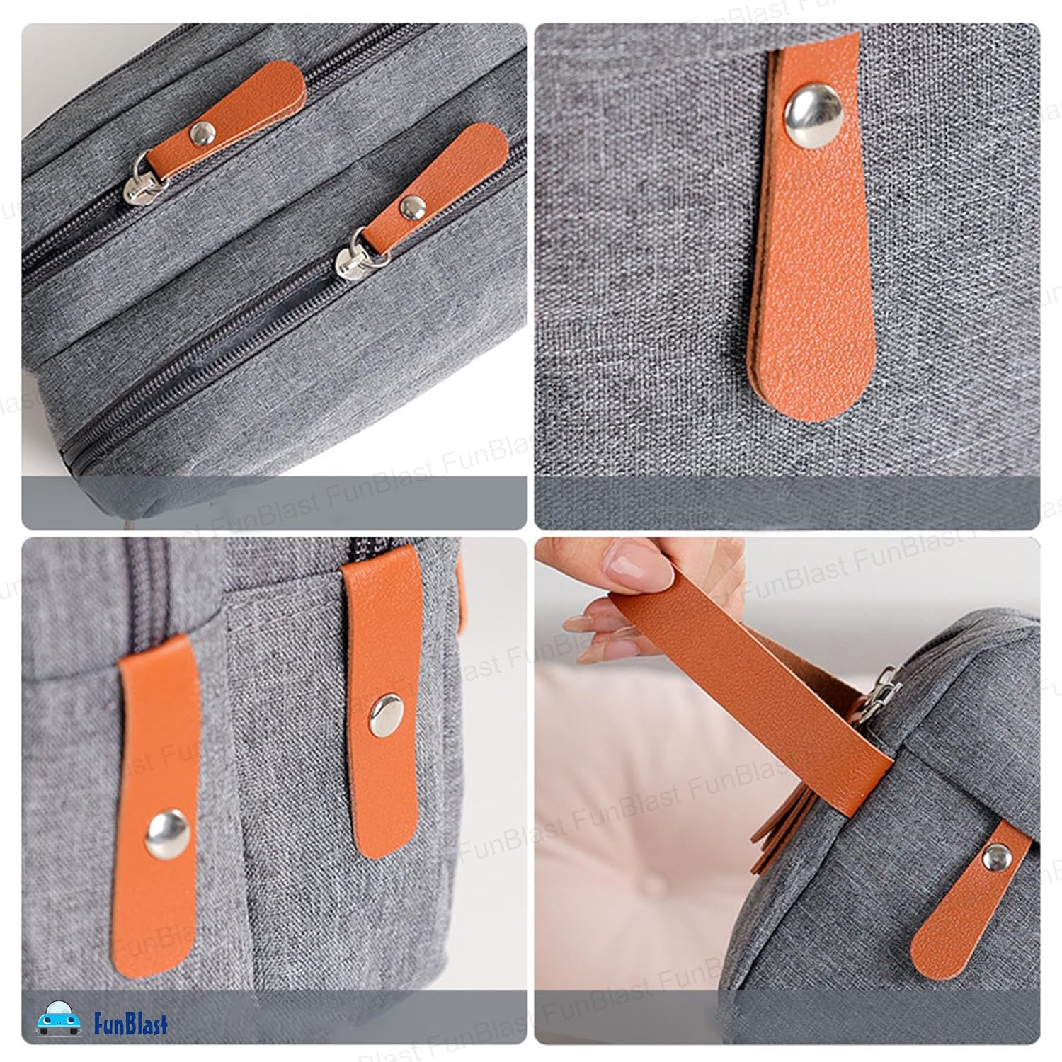 Travel Organizer Pouch for Men & Women (Grey)