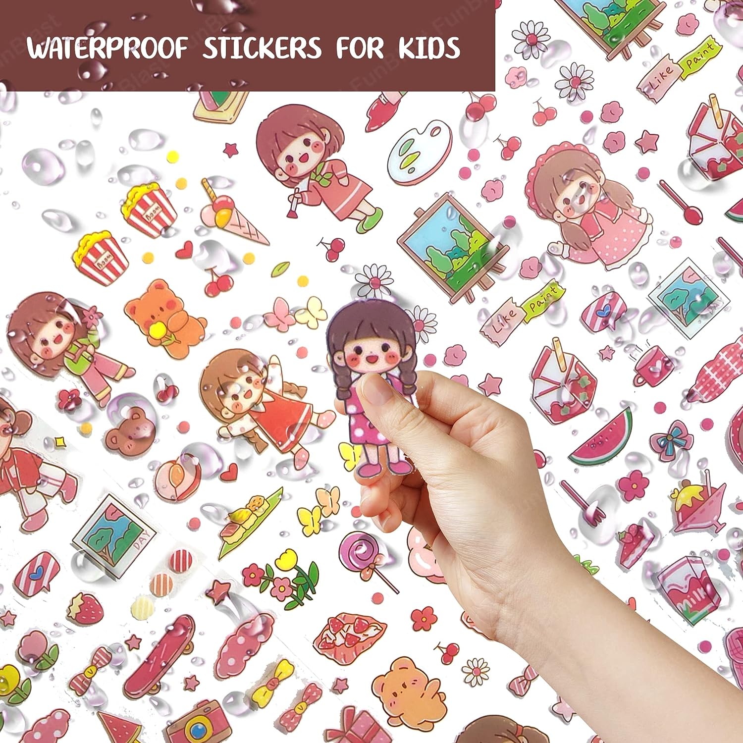60 Sheets 1500 Style Puffy Stickers for Kids and Toddlers Packs