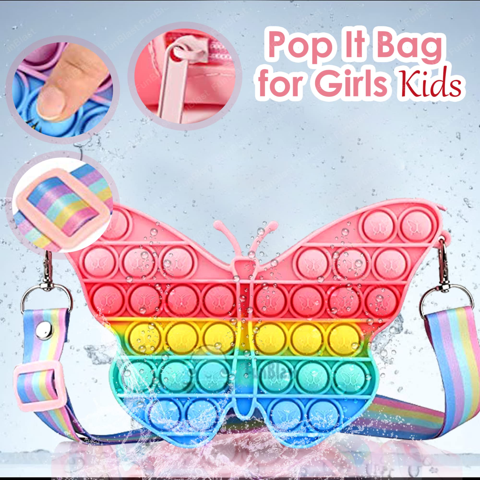 Sling Bag for Girls Crossbody Bag for Kids Sling Bag with Keychain for Girls, Sling Bag for Girls Coin Purse for Girls