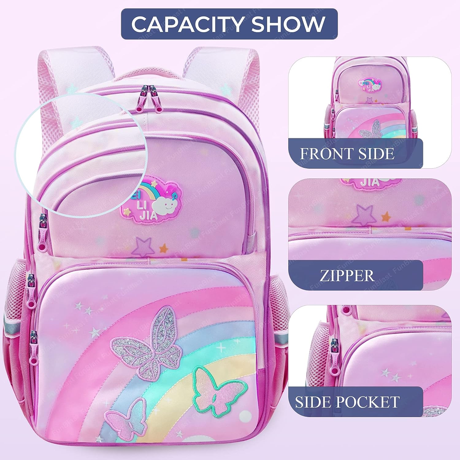 School Bag for Girls - School Backpack, College Backpack, Travel Backpack, Office Bag, Multipurpose Bag for Girls, Casual Bagpack for Teens, Picnic Bag for Girls (39 X 28 X 15 CM)