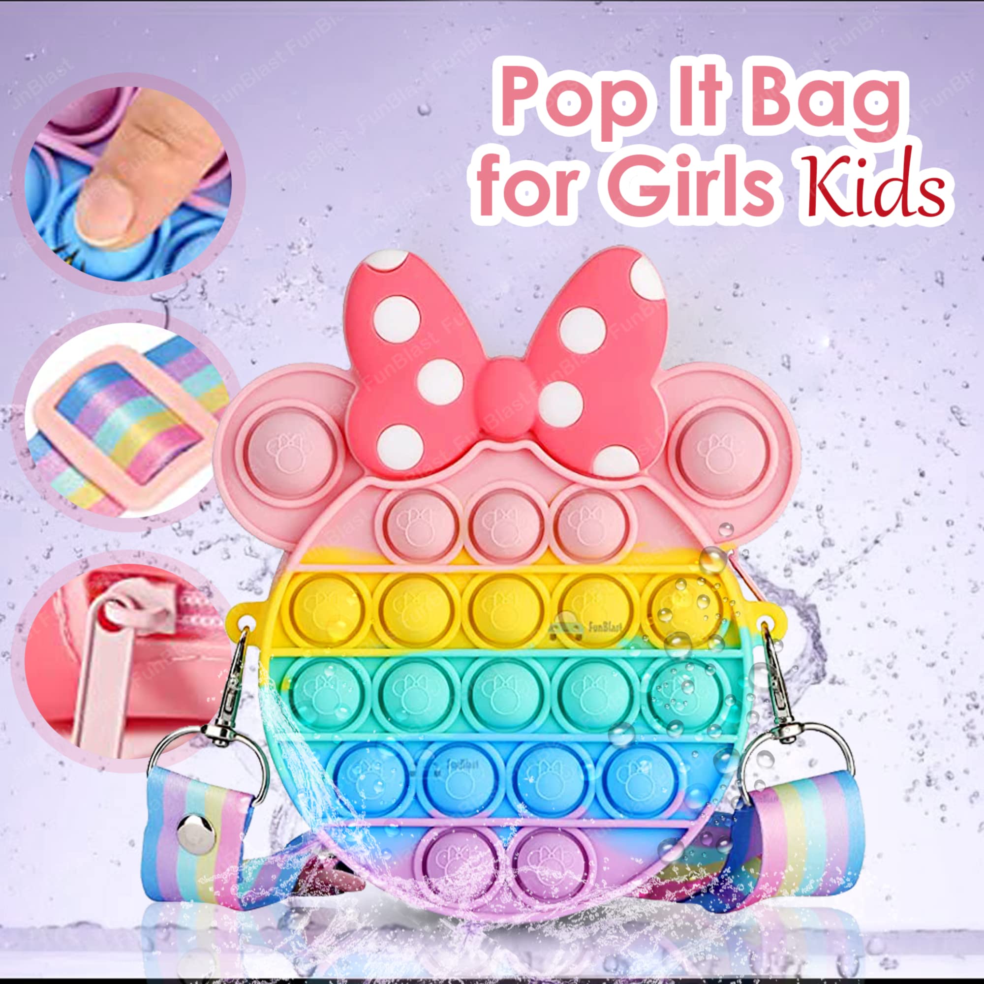 Sling Bag for Girls Crossbody Bag for Kids Sling Bag with Keychain for Girls, Sling Bag for Girls Coin Purse for Girls