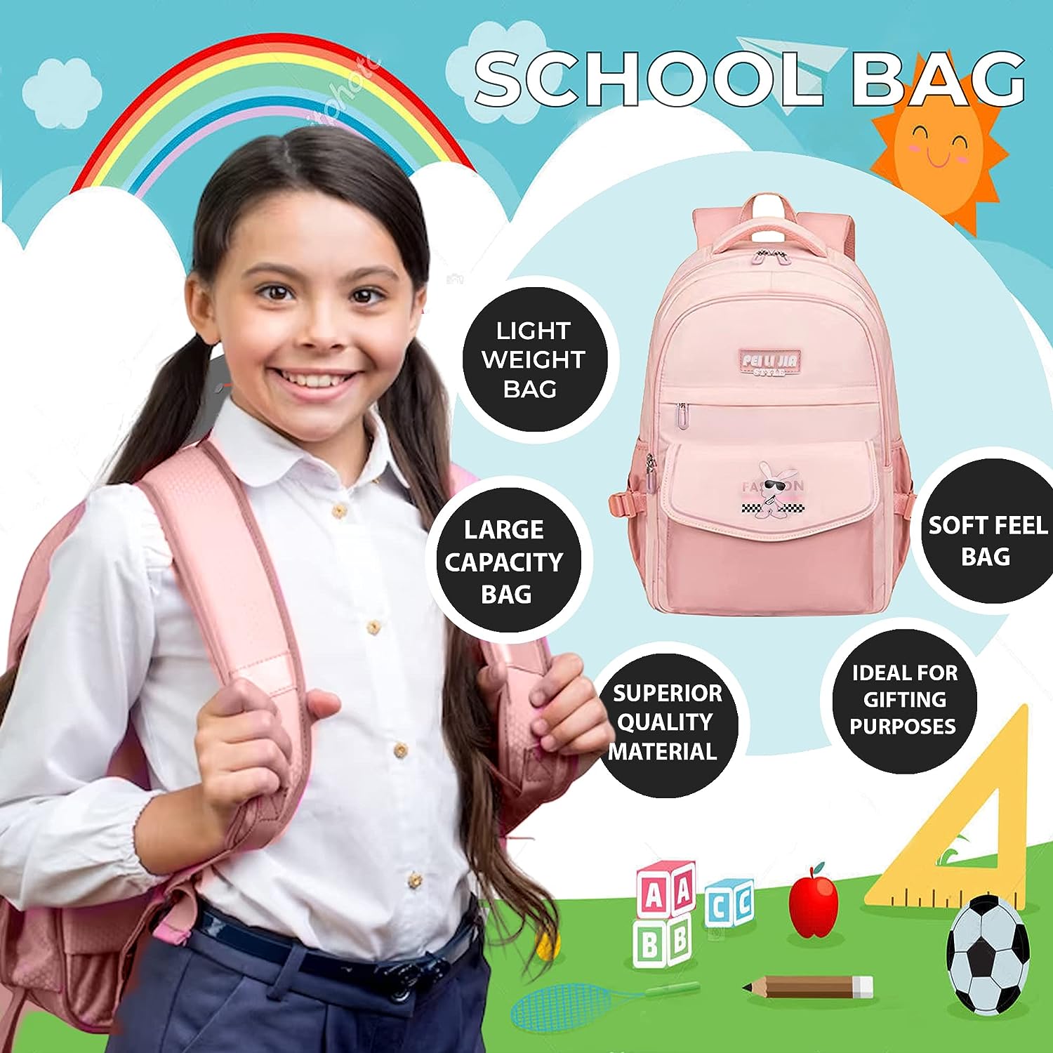 Student school bag outlet weight