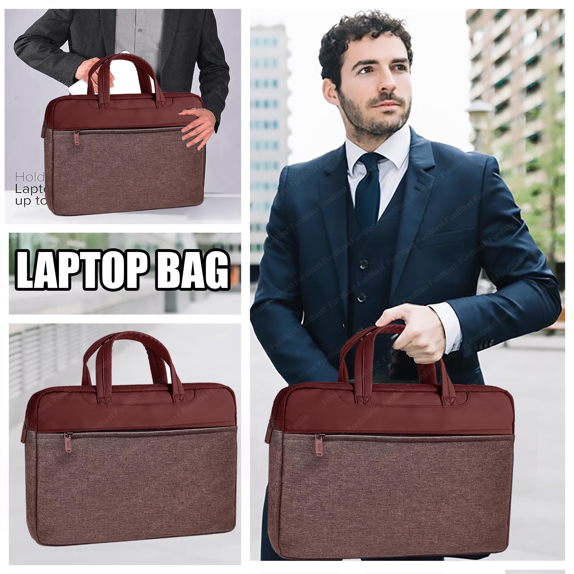 Laptop Bag 15.6 Inch Shoulder Bag for Men Women,Lightweight,Premuium and  Water-Repellent,Work Business Travel and School，Black : Amazon.in:  Computers & Accessories
