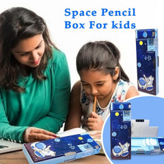 Multifunctional Pencil Box for Kids, Space Pencil Box for Boys, Magnetic Pencil Box for Boys, Pop up Pencil Box