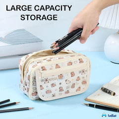 CapyBara Print Stationary Organizer Pouch for Kids & Adults