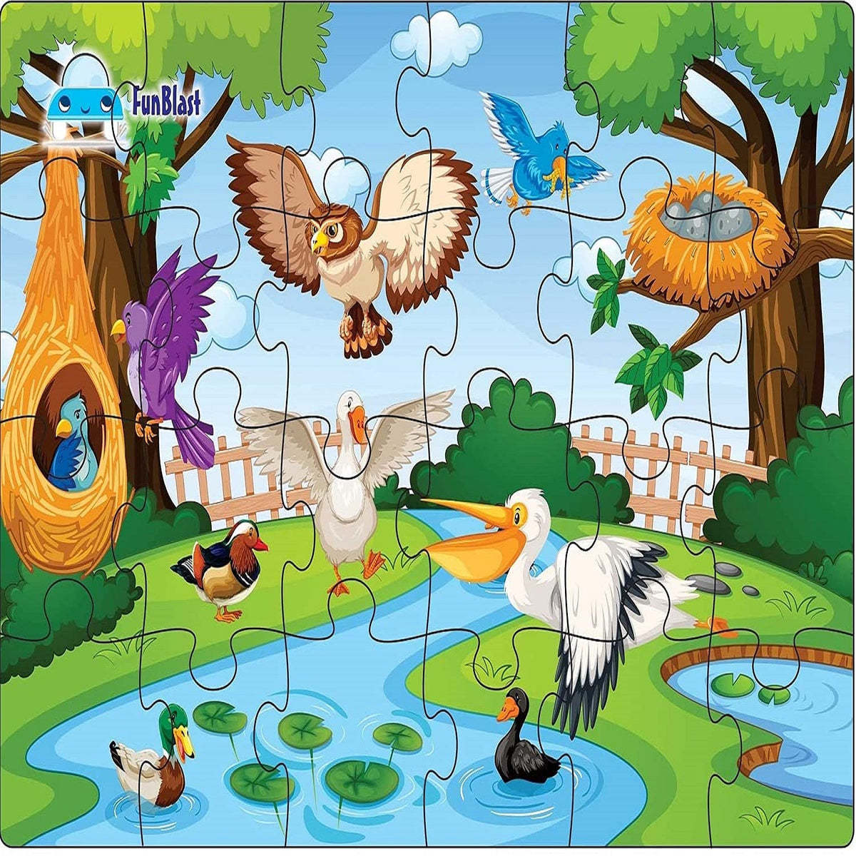 Bird Jigsaw Puzzle for Kids Jigsaw Puzzle for Kids of Age 3-5 Years – 24 Pcs (Size 30X22 cm)