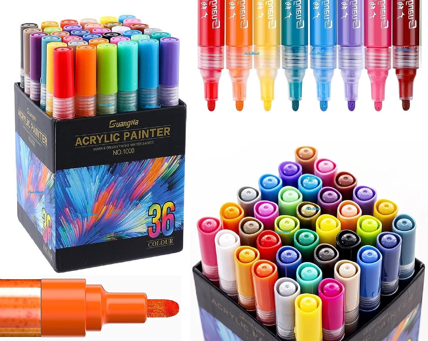 Acrylic Marker Colors set, DIY Color Markers, Acrylic Paint Marker Pens,  Colors Markers Water Based Paint Pen for Rock Painting, Canvas, Photo  Album