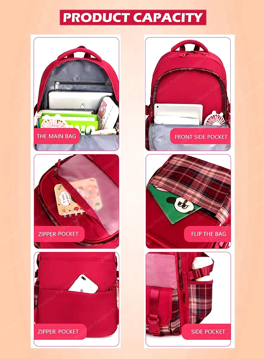 School Bagpack for Children - School and College Bag with Padded Shoulders, Multipurpose Bag for Children & Adults, Office Bag, Travel Backpack, Casual Bags (46 X 30 X 20 CM)