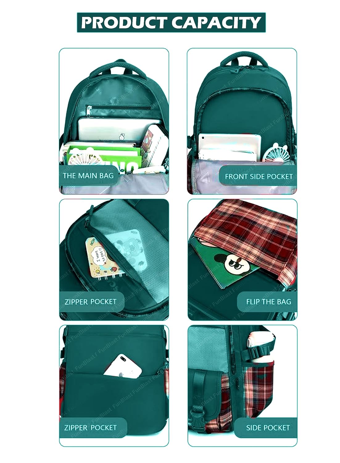 School Bagpack for Children - School and College Bag with Padded Shoulders, Multipurpose Bag for Children & Adults, Office Bag, Travel Backpack, Casual Bags (46 X 30 X 20 CM)