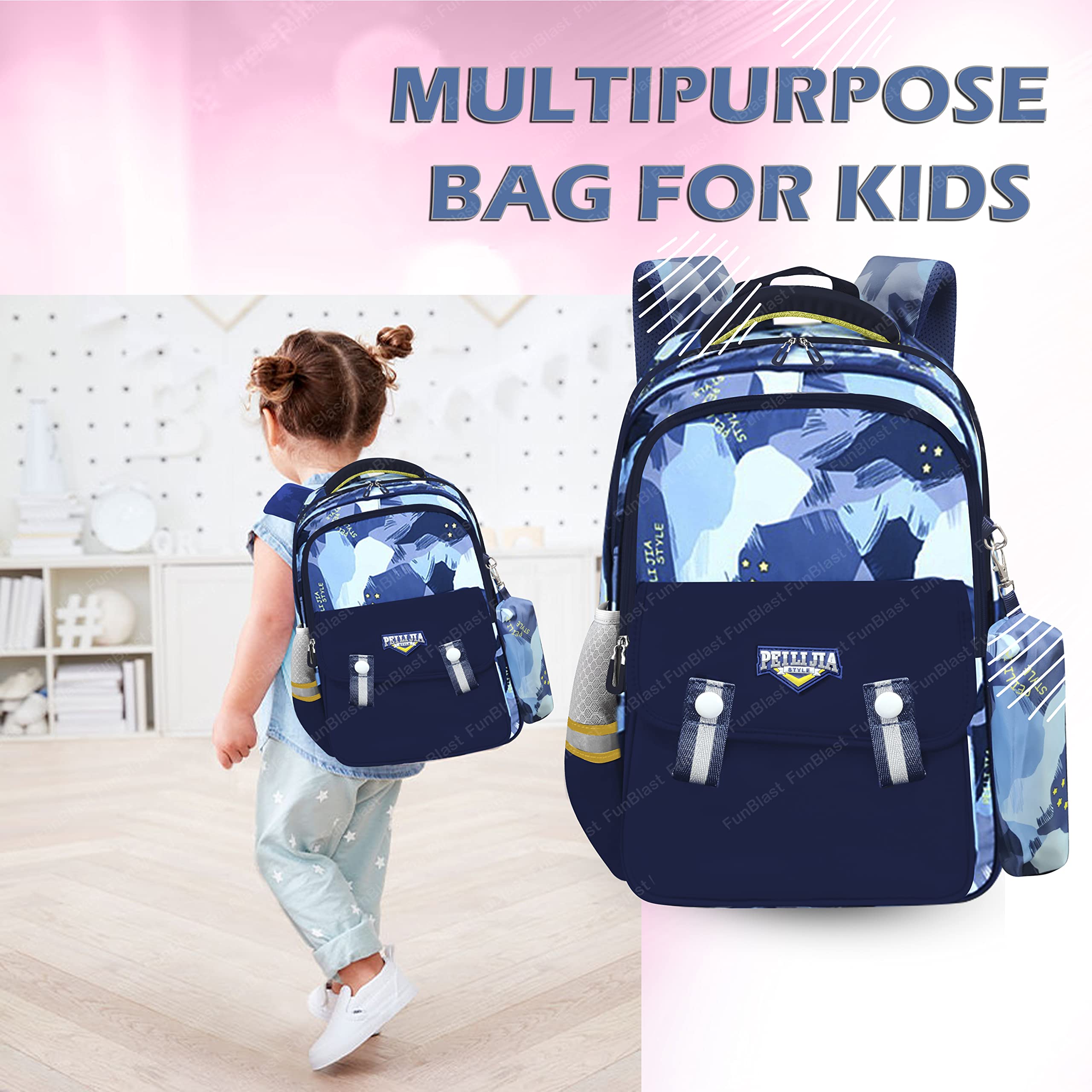 School Bags for Kids Girls – Multi-Purpose Bag for Kids, School Backpa –  FunBlast